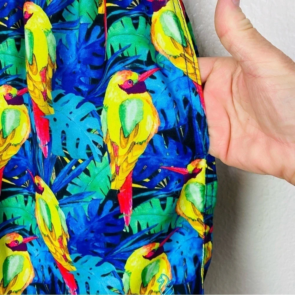 Seahorse Ambar Bird Short French Cut Swim Trunks Size L